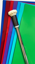 Solid color vinyl halo wraps
