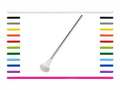 Lite Star baton shown with twelve color choices