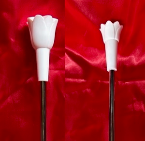 Classic Beauty Rose Baton 3/8 inch shaft