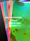 Holographic Foils Baton Decorative Wrap