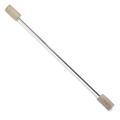 Fire Baton with a metal shaft and rectangular ends