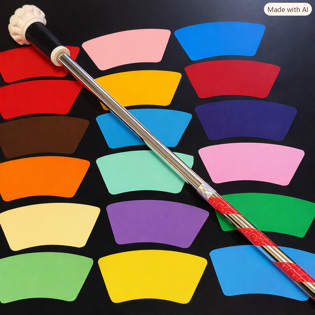 Shiny Solids Baton Decorative Halo